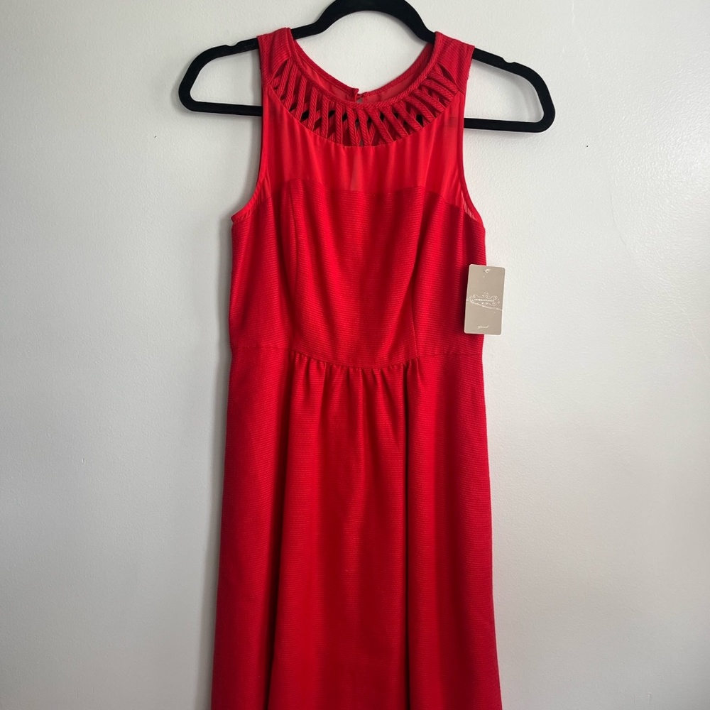NWT! Anthropologie Maeve Red Party Dress Size 0 - MSRP $168